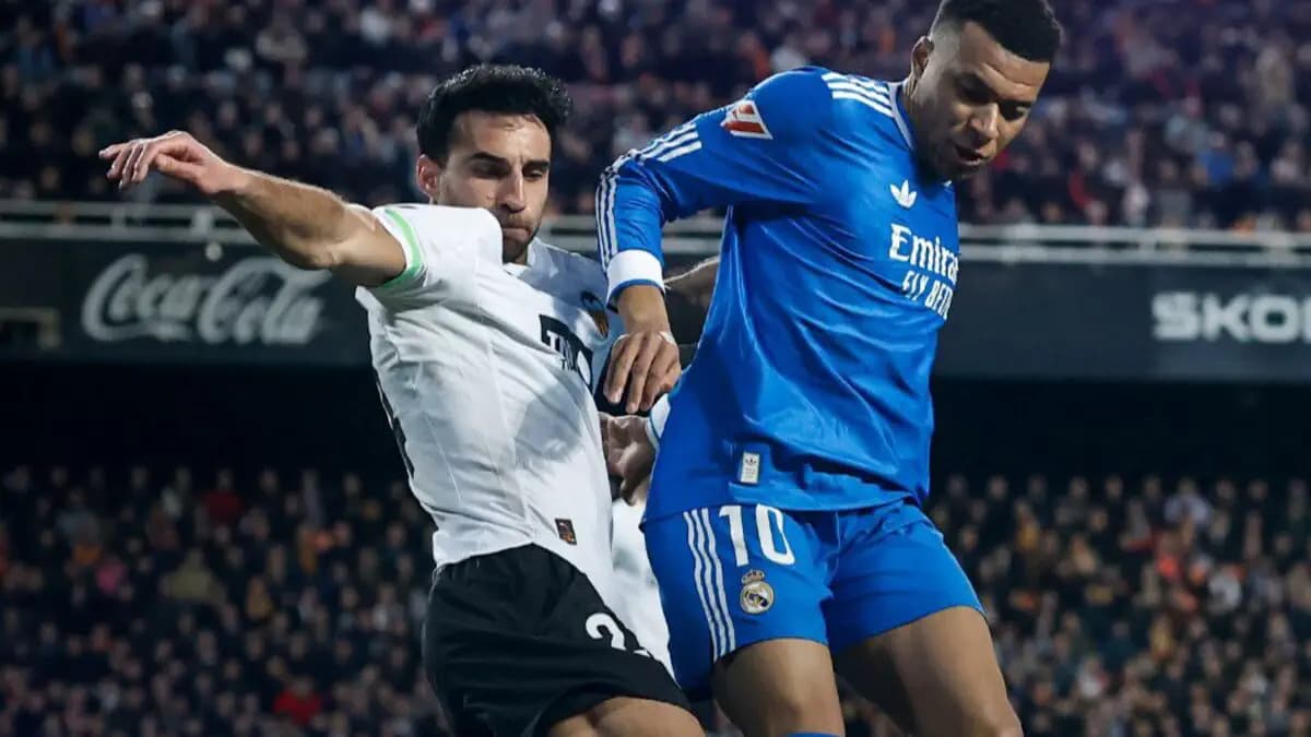 Valencia vs Real Madrid: Madrid struggling at halftime