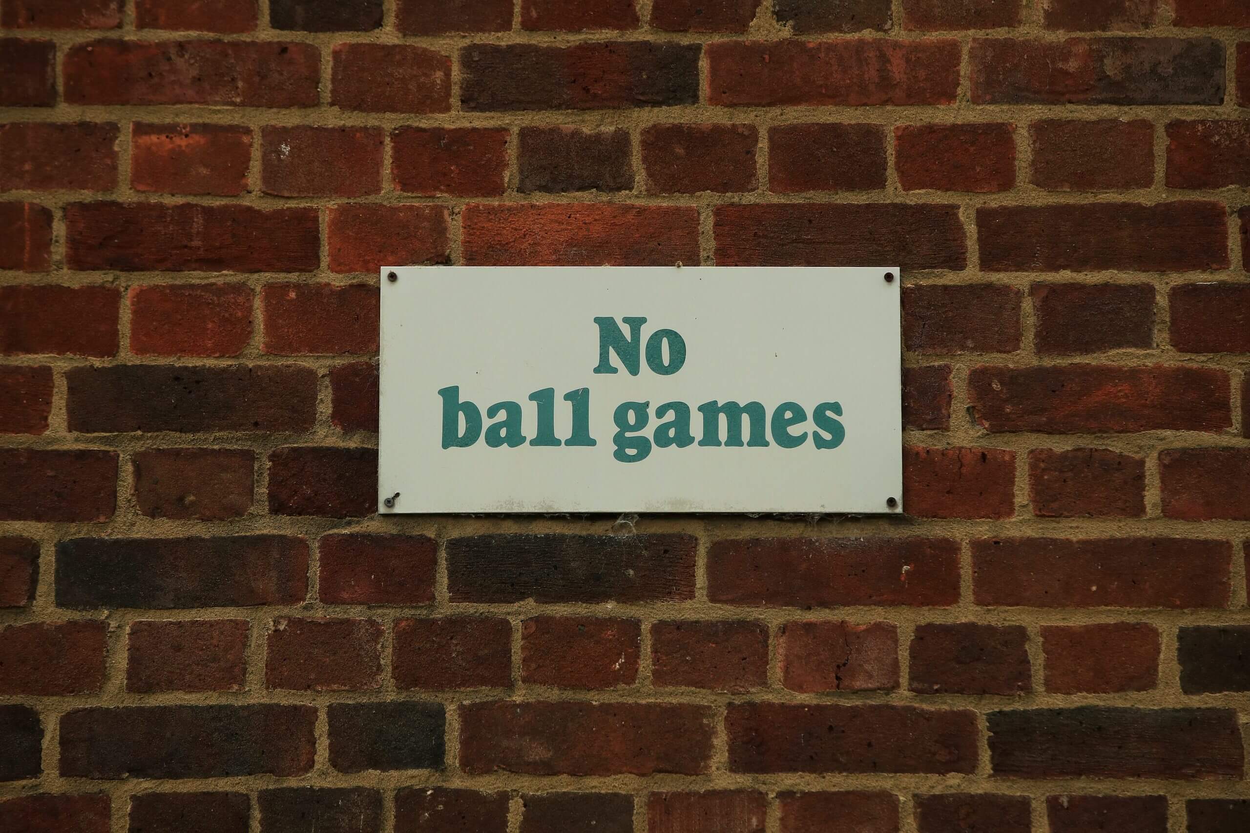 More Ball Games: Can changing prohibitive signs help make the UK more active?