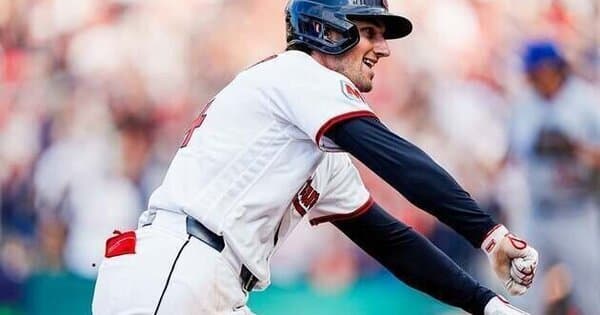 Chase DeLauter embraces hot start as Guardians host Cubs