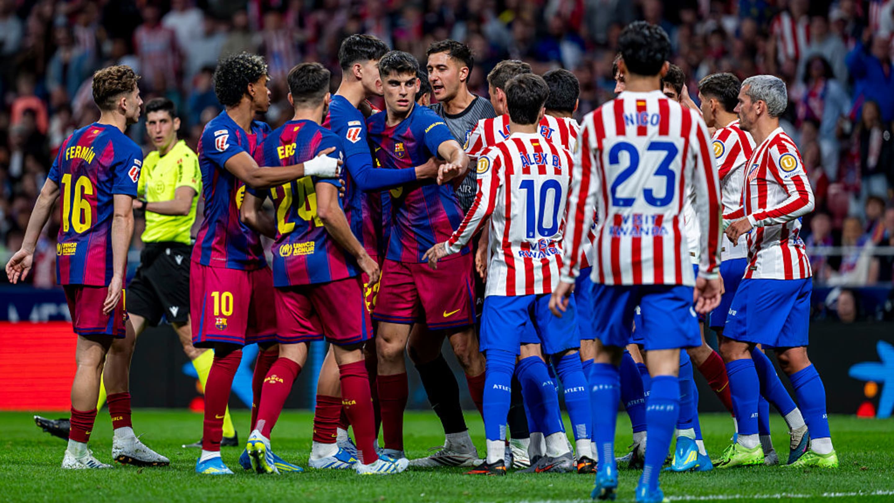 Tensions boiled over at the Metropolitano on Saturday.