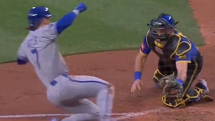 Bobby Witt Jr. Avoided Cal Raleigh's Tag With Coolest Slide You'll Ever See