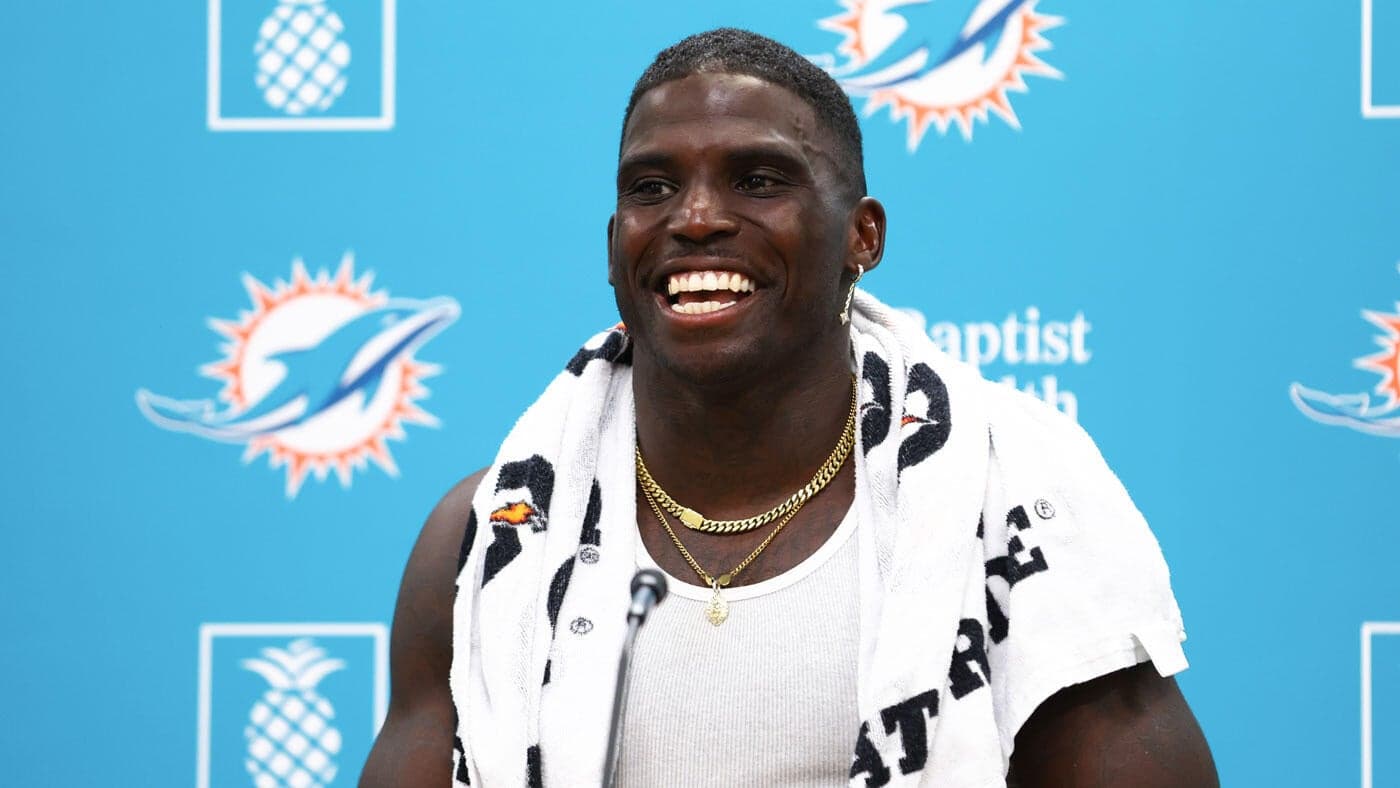 Dolphins' Tyreek Hill reveals who his son's favorite player is, and it's not him