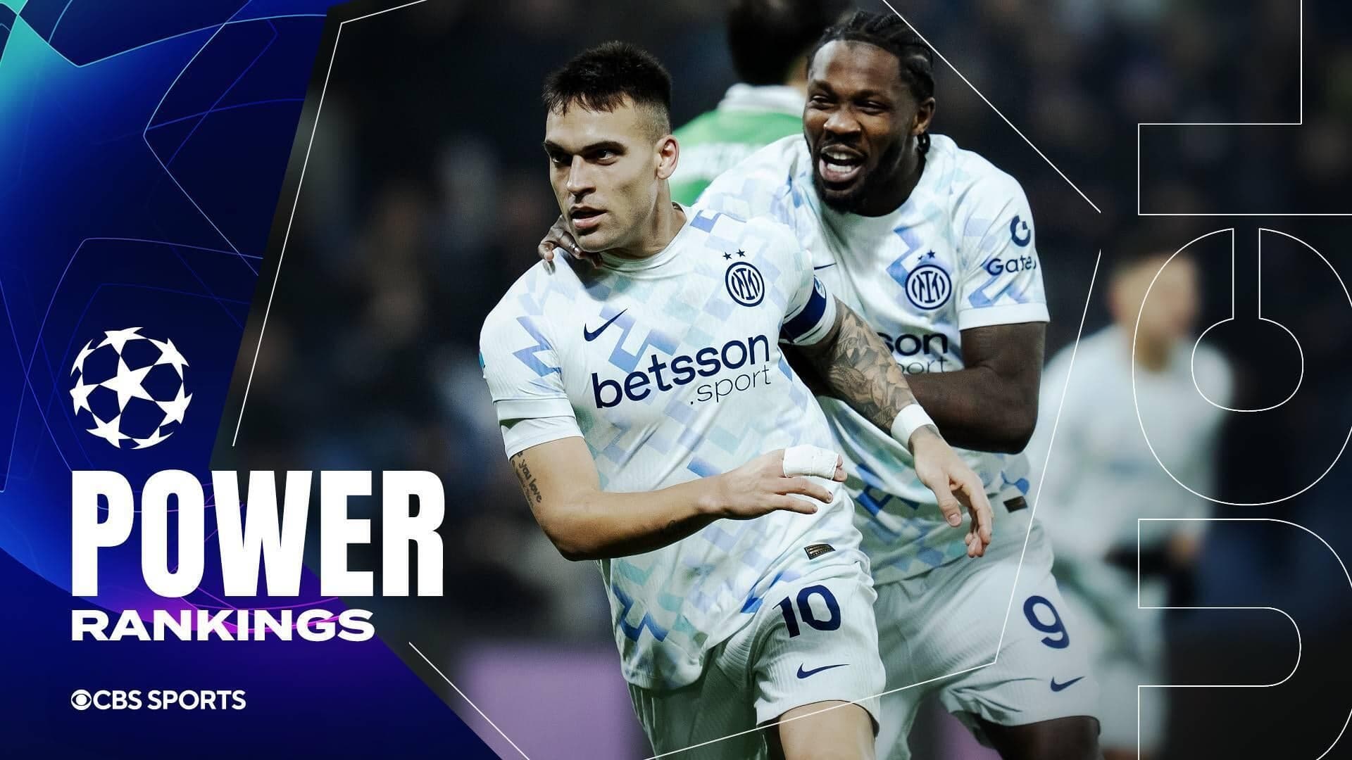 Champions League Power Rankings: Inter surging ahead of knockout stage playoff round